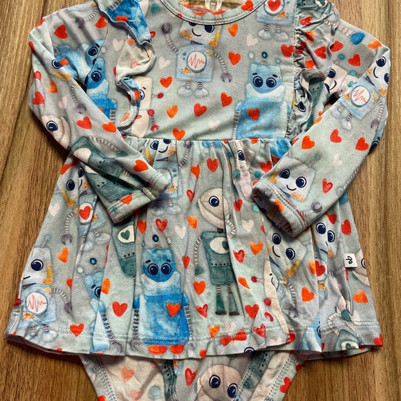 birdie bean Other - Birdie bean robot one piece dress sz 3/6mths